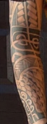 photos of tattos on the arm of Landy Fernandez